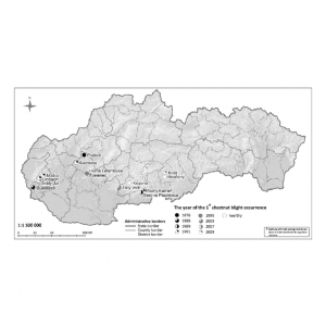 Spread of chestnut blight in Slovakia in relation to the site topography and climatic characteristics